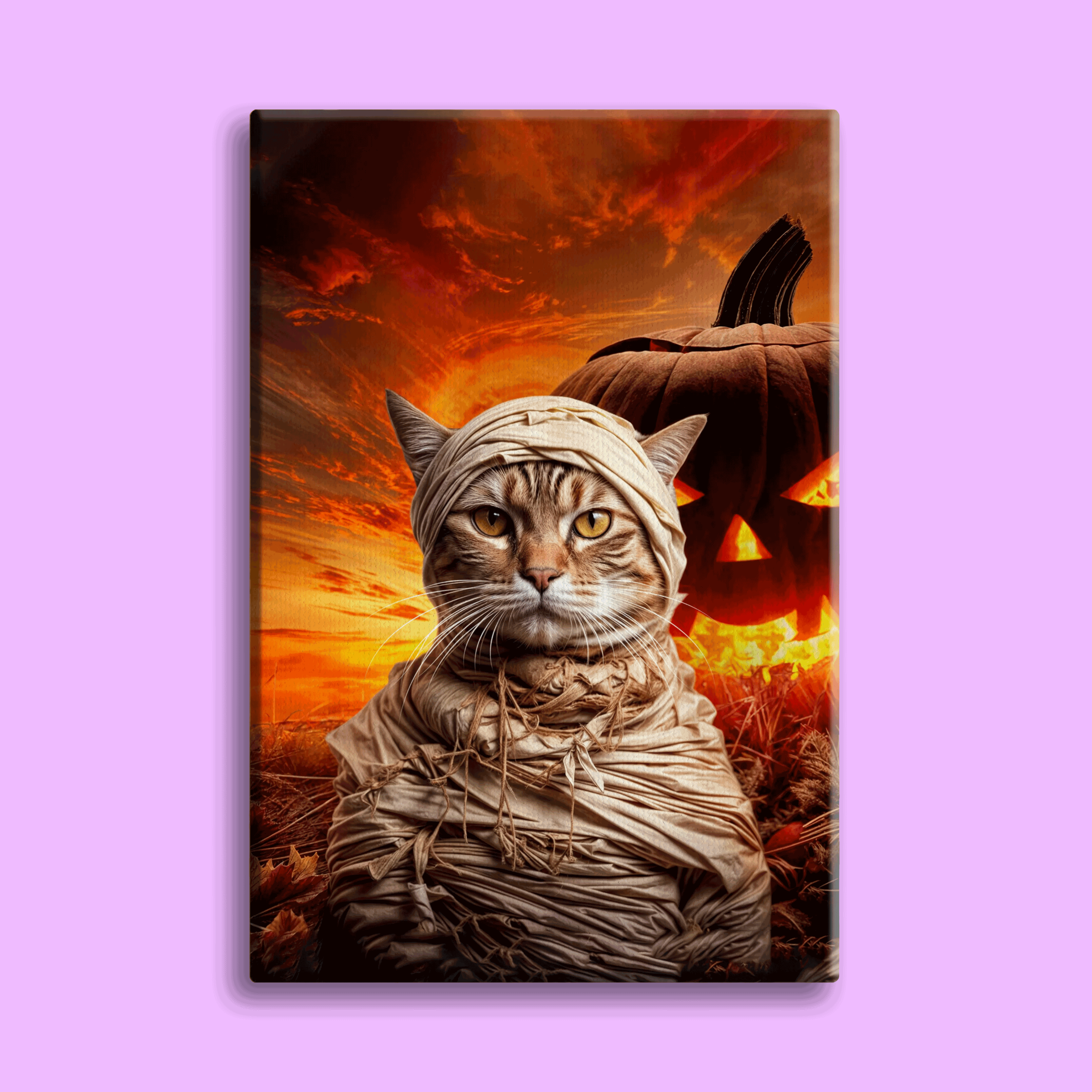 The Mummy Pet Halloween Portrait - Custom Pet Portrait
